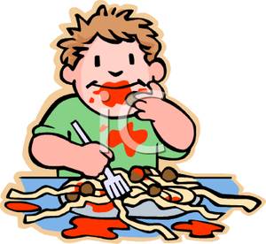 a_colorful_cartoon_messy_boy_eating_spaghetti_and_meatballs_royalty_free_clipart_picture_100714-155411-465053.jpg